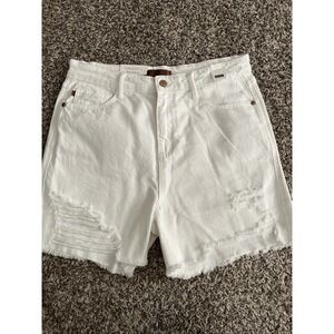 Judy Blue NEW  High waist white shorts (1773)